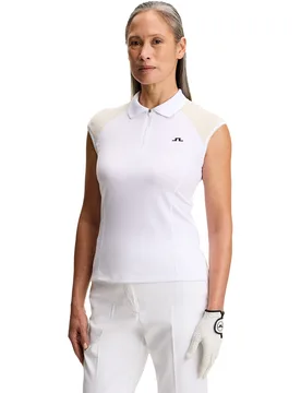 J.Lindeberg Polo Lei, weiss m - J.lindeberg - FashionsVida