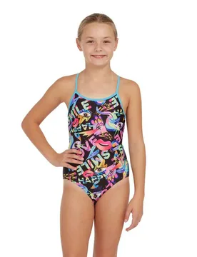 Sprintback Swimsuit Joyful front lined 10 Years Girls - Zoggs - FashionsVida