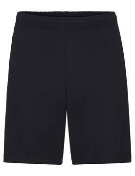 Mens Lightweight Casual Fleece Shorts (240 Gsm) (Black) - Size X-Large - Fruit of the loom - FashionsVida