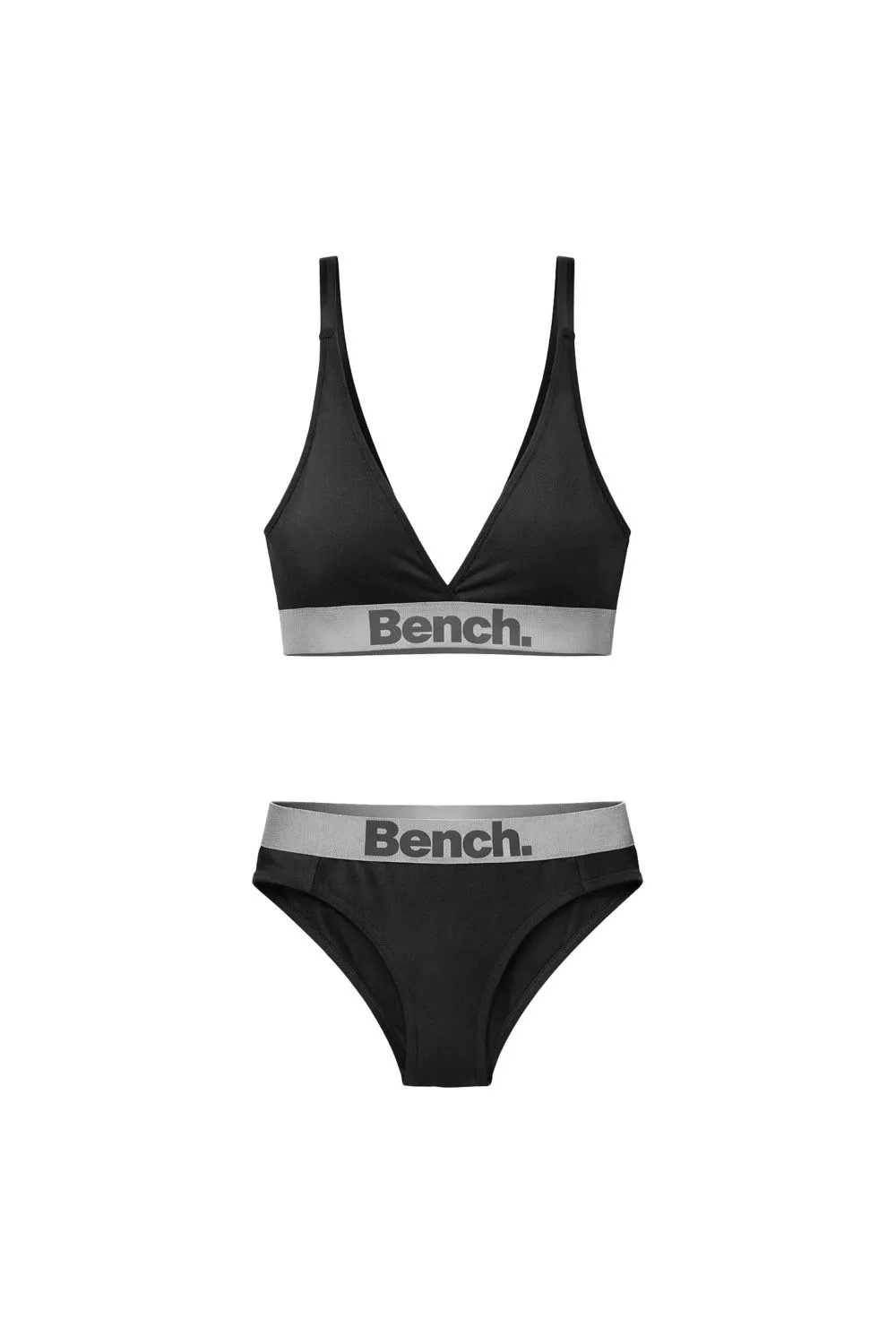 Ladies Cotton Bralette Brief Set Soft Stretch - - Size: 14 - Bench - FashionsVida