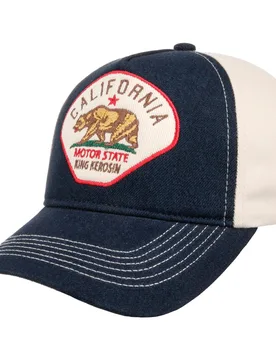 Motor State Trucker Cap by - navy - Female - Size: One Size - King Kerosin - FashionsVida