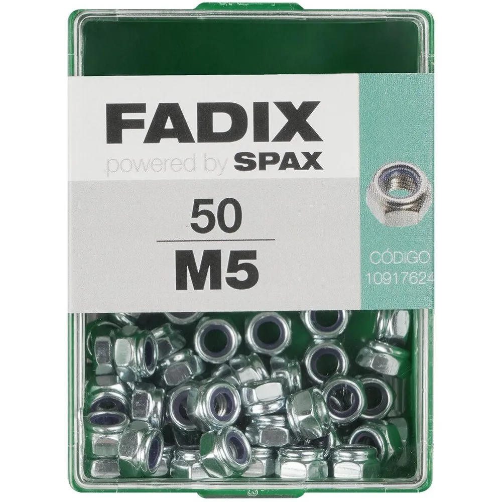Tuerca Autoblocante Cincada M5 - Caja 50 Uds - FADIX - FashionsVida