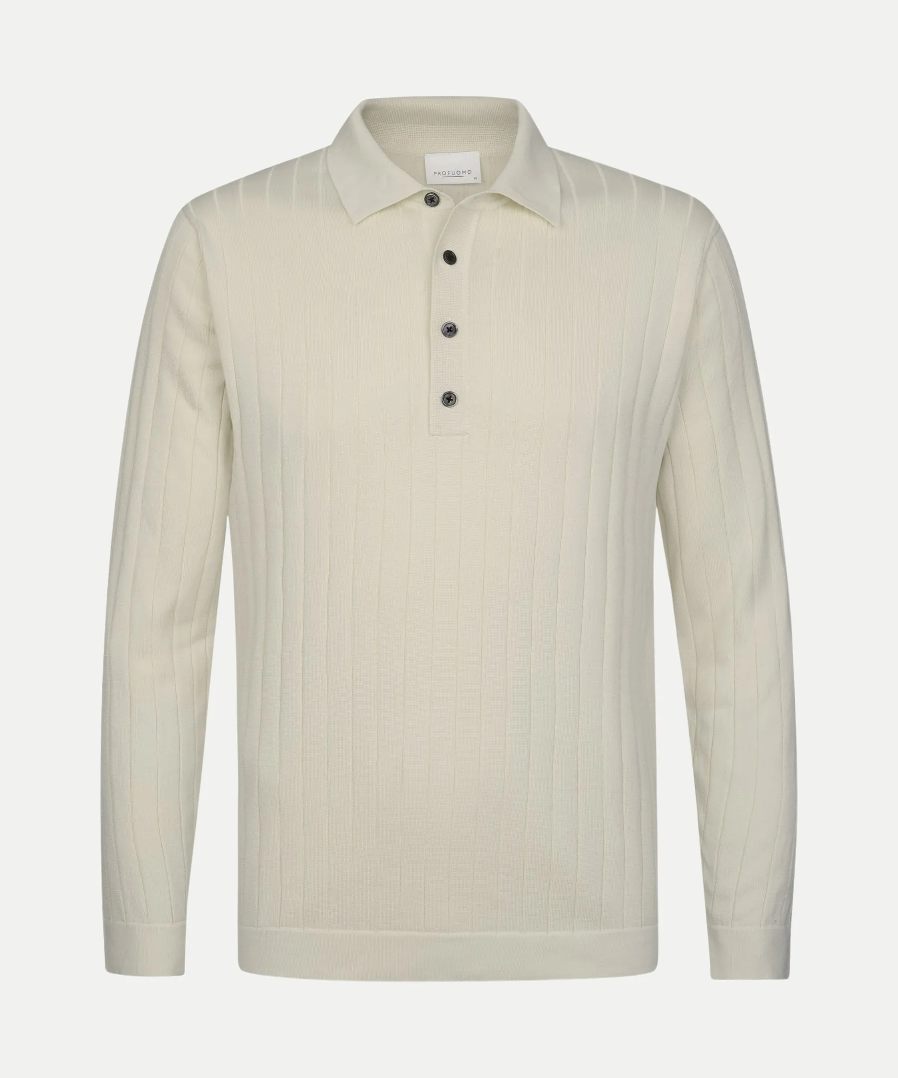 Langärmeliges Poloshirt Beige L - Profuomo - FashionsVida