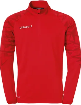 Langarmtrikot mit 1/4-Zip Kinder Goal 25 - Rouge - male - Size: 8/10 ans - Uhlsport - FashionsVida