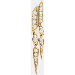 Pendiente individual Anyway de oro con diamantes