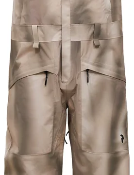 Pantalon technique de freeride M Edge 3L Aop Bib Pants 336 Beam Fade für Herren Größe L Beige - Peak Performance - FashionsVida