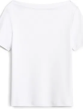 Camiseta de mujer con escote barco y manga corta - Caroll - FashionsVida
