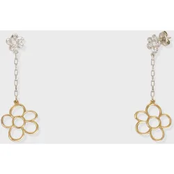 Pendientes de oro y diamantes