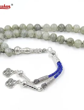 Natural Labradorite Stone Tasbih muslim man bracelet misbaha islamic gift masbaha 33 45 51 66 99 beads - Aliexpress - FashionsVida