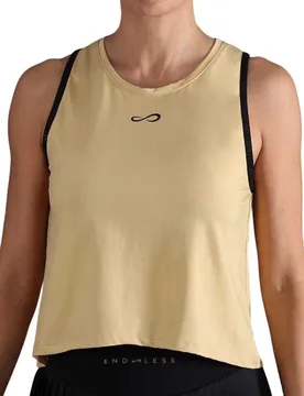 Court Sleeveless T-shirt Gold L Women - Endless - FashionsVida