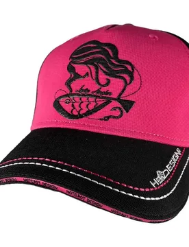 Lady Angler Cap Black / Pink One Size Women,Men - Hotspot Design - FashionsVida