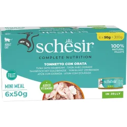 Comida húmeda para gatos adultos atún con dorada 6 x 50 g