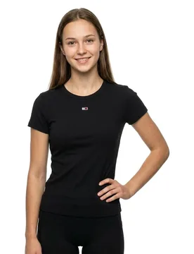 T-shirt à Manches Courtes Dw0dw17383 Black L - Tommy Jeans - FashionsVida