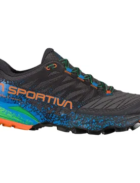 Akasha Ii Trail Running Shoes Carbon / Flame UK 5 Men - La Sportiva - FashionsVida
