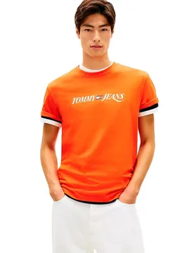 Maglietta A Maniche Corte Vintage La Regular Fit Horizon M - Tommy Jeans - FashionsVida