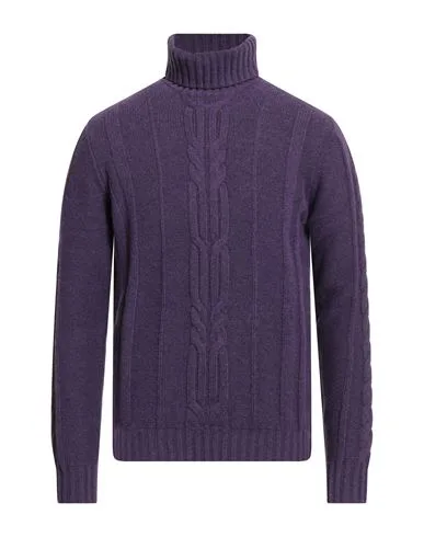 Rollkragenpullover Herren Violett 50,52,54 Herren - ALPHA - FashionsVida