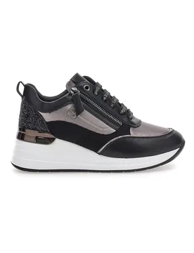 Sneakers nere con zip e dettagli glitter L97619516 39 - Laura Biagiotti - FashionsVida