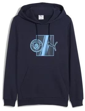 Sweat à Capuche Manchester City Fc Football Culture 25/26 Deep Navy 2XL - Puma - FashionsVida