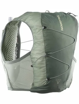 Sac de trail/running - Active Skin 8 Set Laurel Wreath/Lily Pad - Taille XL - Vert - Salomon - FashionsVida