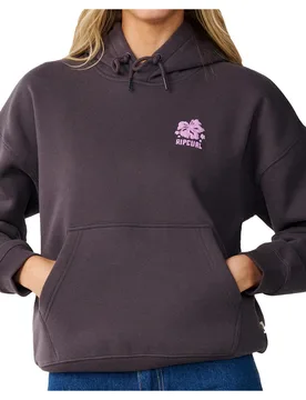 Surf puff relaxed hood p/p sudadera mujer Gris (M) - Rip curl - FashionsVida