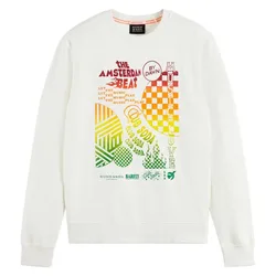 Felpa Chest Artwork Off White L