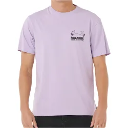 Surf trip camiseta manga corta hombre Lila (S)