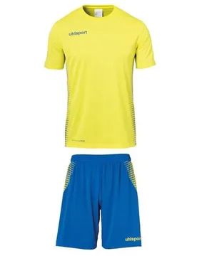 Ensemble à Manches Courtes Score Lime Yellow / Azure Blue 2XL - Uhlsport - FashionsVida
