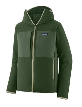 R2 TechFace Hoodie Fleecejacke L Treeline Green - Patagonia - FashionsVida