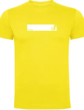 Maglietta A Maniche Corte Bike Frame Yellow - Kruskis - FashionsVida