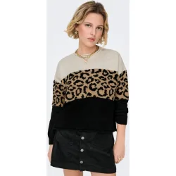 Jersey de mujer de manga larga con cuello redondo