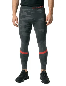 Winter Compression Leggings Black / Red L-XL Men - Macna - FashionsVida