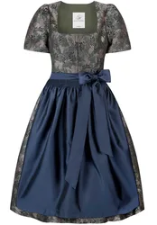 Dirndl Pearl (moosgrün, Gr. 46) von Heimatgwand für Damen, 100% Polyester