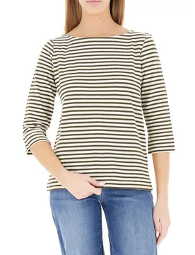Maglia a righe VERDE MILITARE L - Pennyblack - FashionsVida