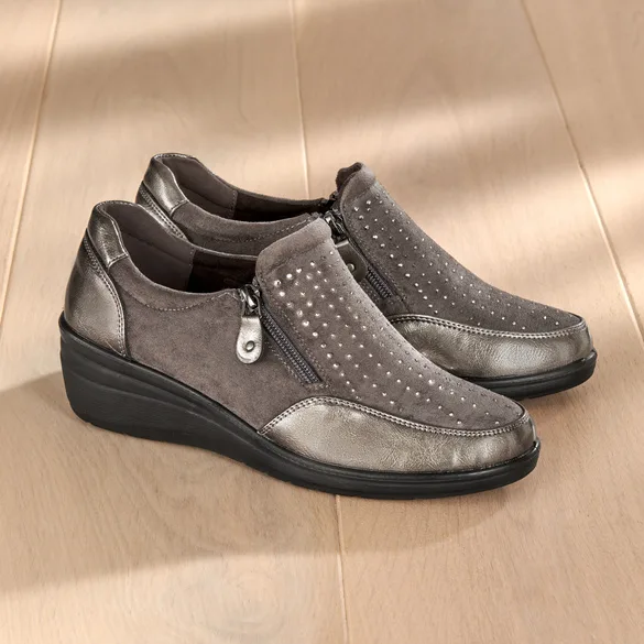 Pagen Komfortschuh "Jessica" grau - 3Pagen - FashionsVida