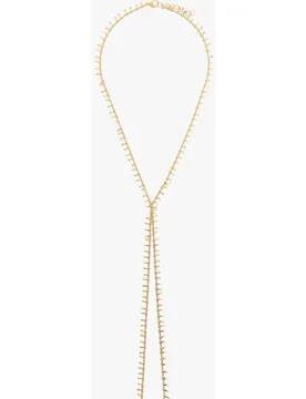 Collar largo con detalles texturizados y abalorios - Parfois - FashionsVida