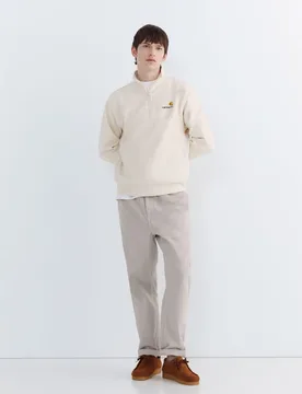 Sudadera media cremallera de hombre corte relajado - Carhartt WIP - FashionsVida