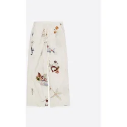 Pantalones anchos de mujer 100% algodón con estampados