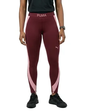 Leggings 7/8 Strong Colorblock Ruby Shimmer XL - Puma - FashionsVida