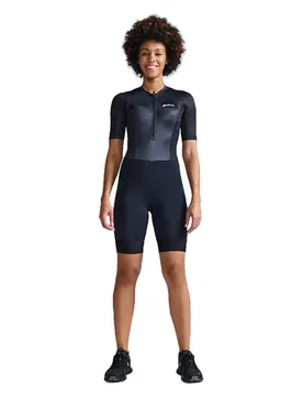 Trisuit A Maniche Corte Aero Hex Black / White XS - 2XU - FashionsVida