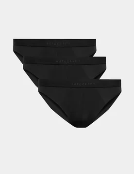 Pack Body Invisibles™ Stretch Briefs Black male - Autograph - FashionsVida
