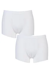Pack White 24/7 Basic Natural Cotton Boxer Shorts Men's 32 Mens - - White - Size: 32 Mens