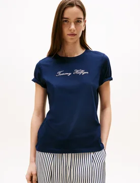 LUREX SCRIPT REG C-NK SS TEE female - L - FashionsVida