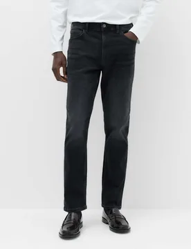 Slim Fit Textured Comfort Stretch Jeans Blue/Black male - M&S - FashionsVida