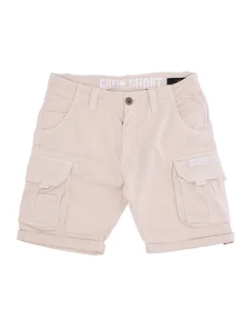 Pantalone Corto Uomo Crew Short Jet Stream White - Alpha industries - FashionsVida