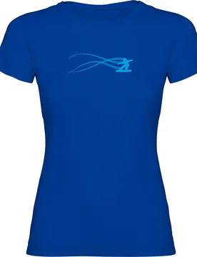 T-shirt à Manches Courtes Snowboarding Estella Royal Blue S - Kruskis - FashionsVida