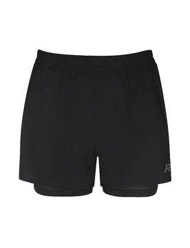 Damen Laufshorts Makela 2in1 schwarz 42 W - Rukka - FashionsVida