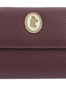 Billetero cartera de señora pequeño fabricado en piel vacuno color negro - El Potro - FashionsVida