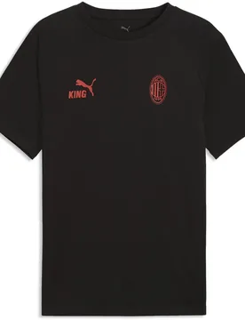 T-shirt à Manches Courtes Ac Milan King Black / Red Fire L - Puma - FashionsVida