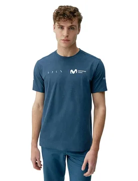 T-shirt à Manches Courtes Movistar Sea Blue M - Born Living Yoga - FashionsVida