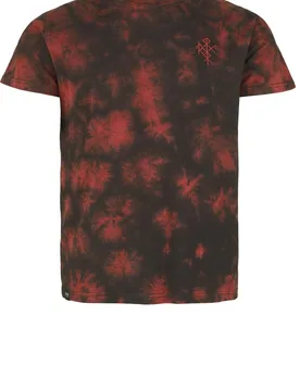 T-Shirt - Pagan Roots T-Shirt with Embroidery & Wash - S bis XXL - für Männer - Größe M - schwarz/rot - Männer - male - Black Premium by EMP - FashionsVida